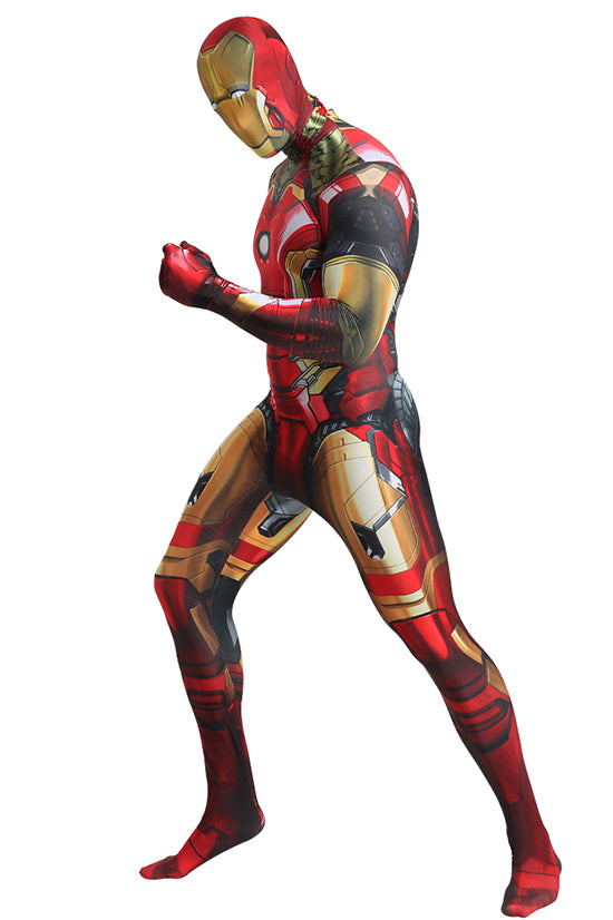 Iron Man Zentai Cosplay Suit with Removable Mask