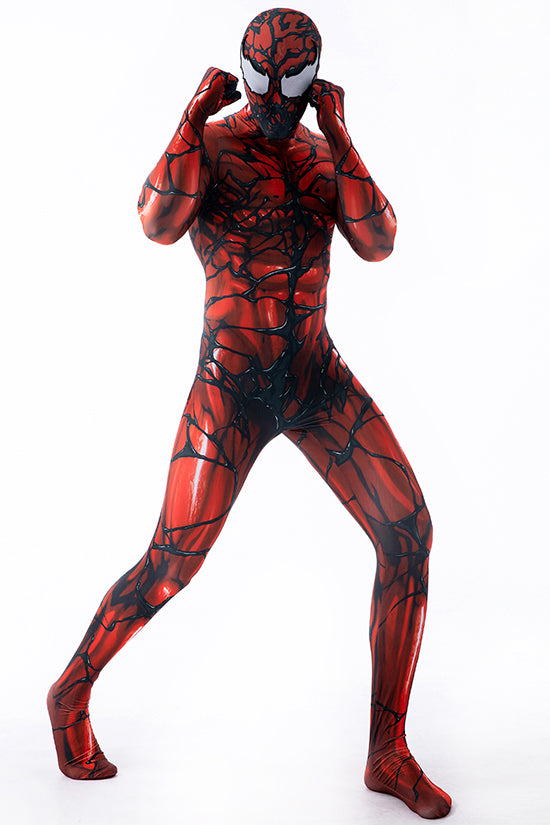 Red Venom Cosplay Bodysuit with Removable Mask