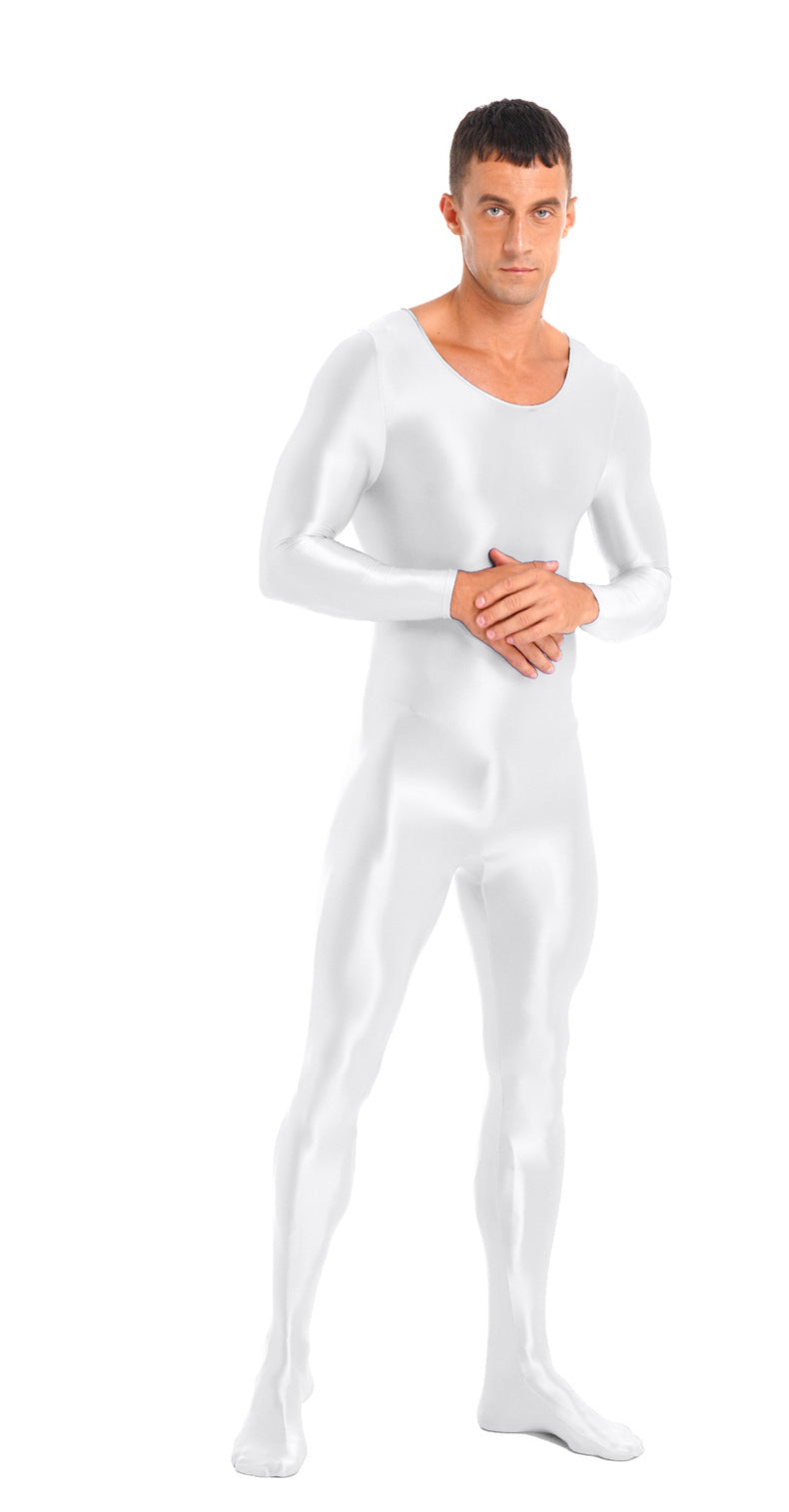 Unisex Shiny Nylon-Spandex Bodysuit – 9 Colors