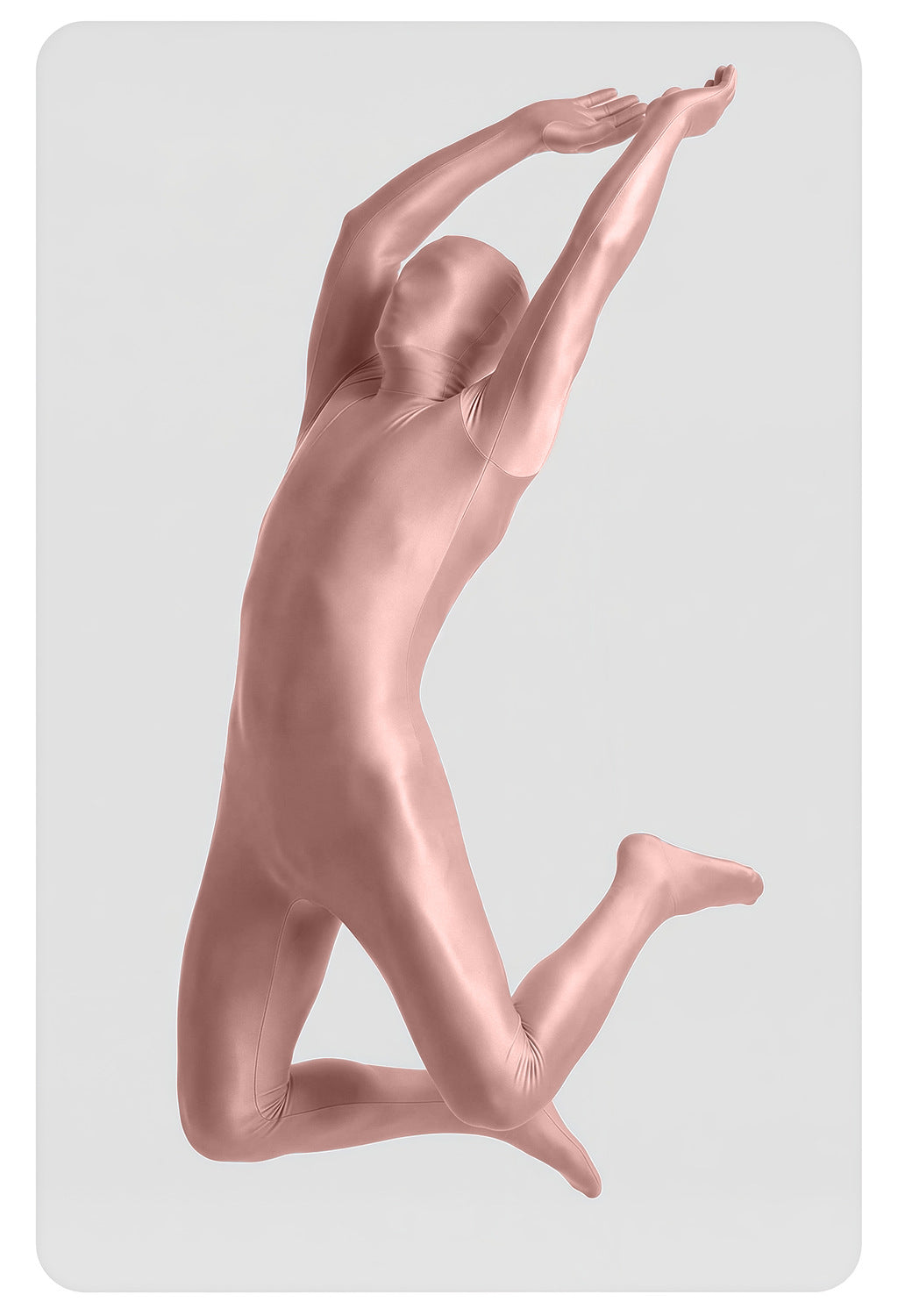 Men’s Glossy Full-Body Zentai Suit for Cosplay