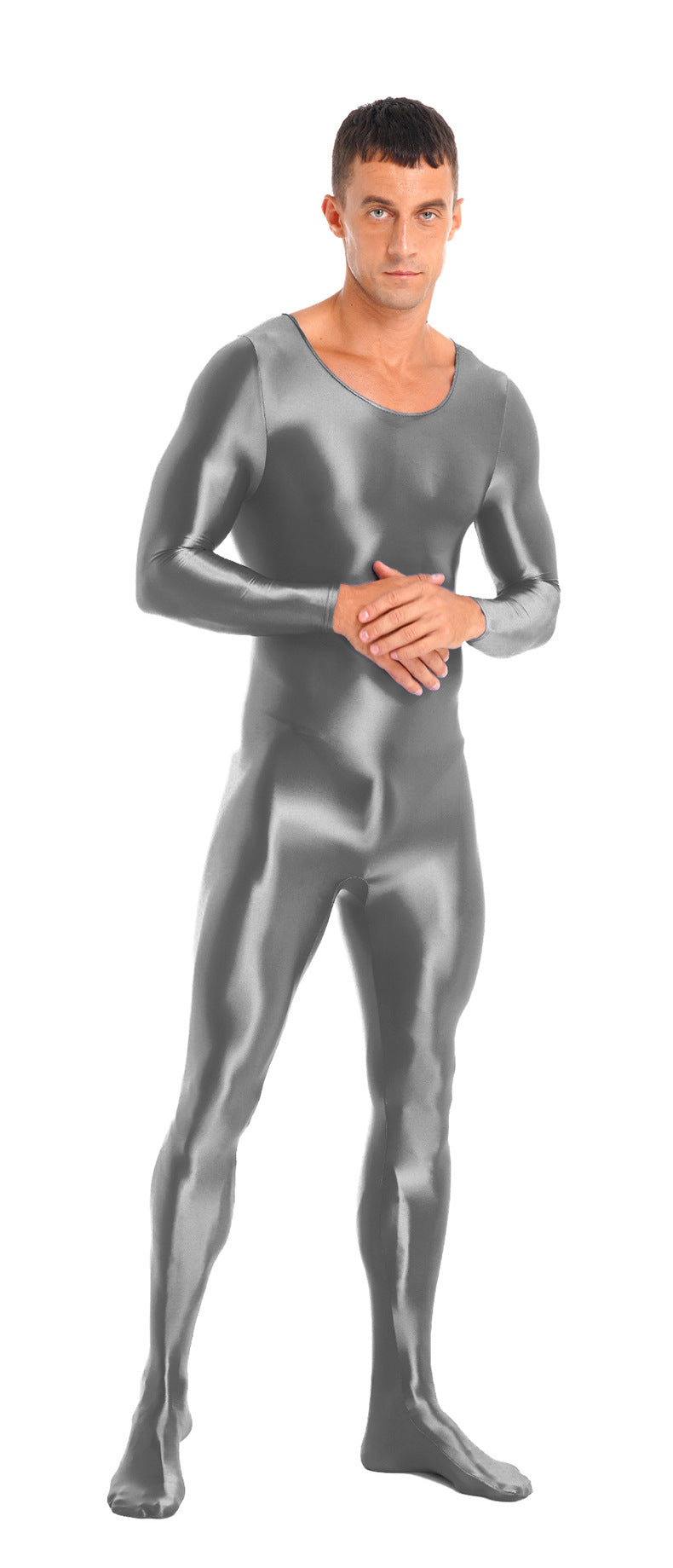 Unisex Shiny Nylon-Spandex Bodysuit – 9 Colors