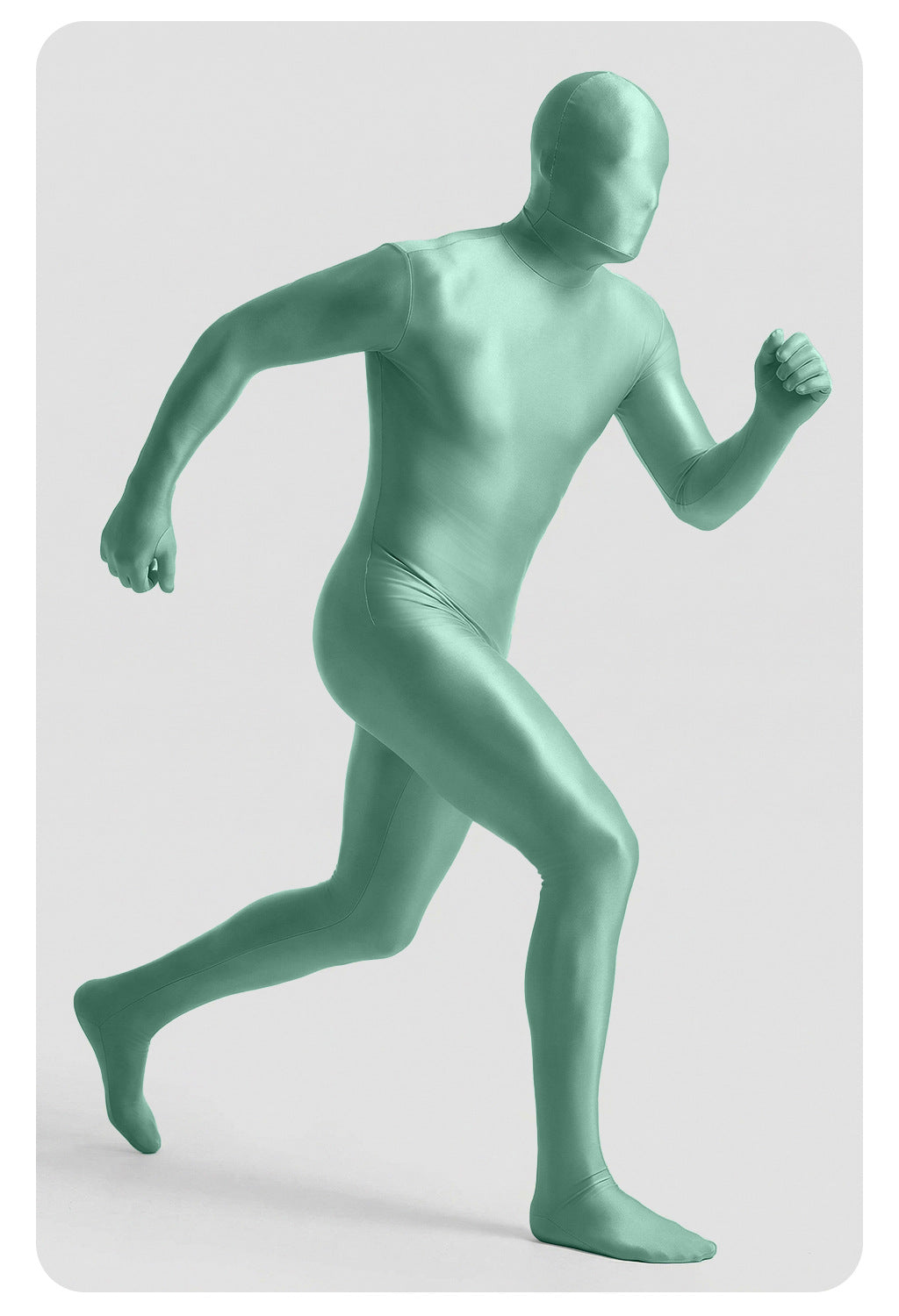 Men’s Glossy Full-Body Zentai Suit for Cosplay