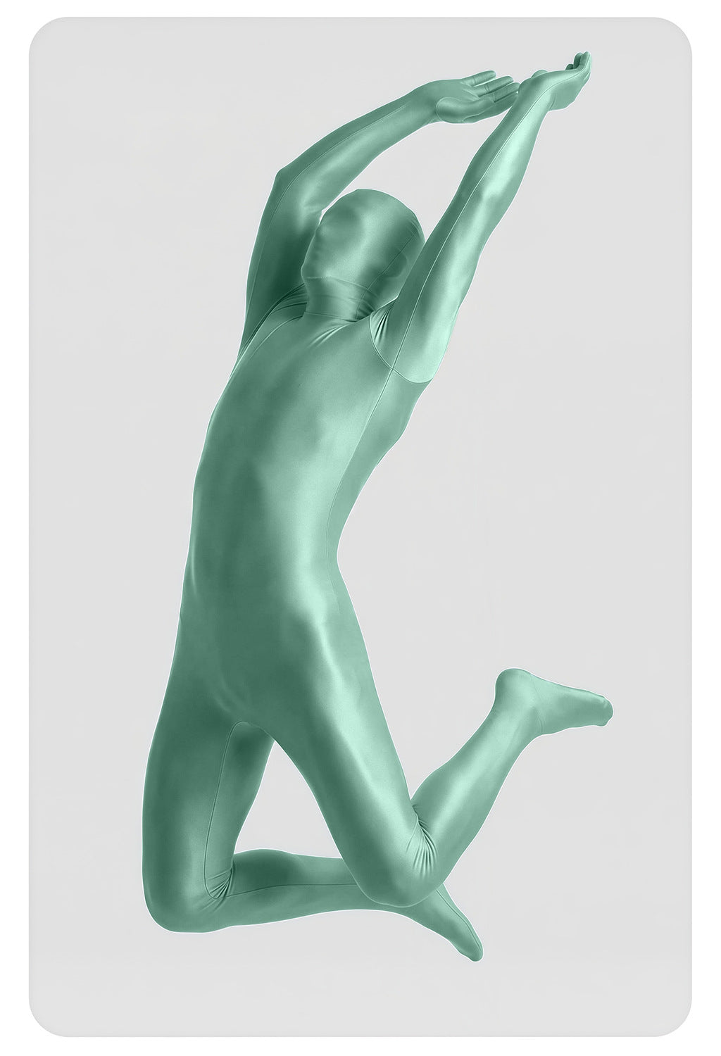 Men’s Glossy Full-Body Zentai Suit for Cosplay