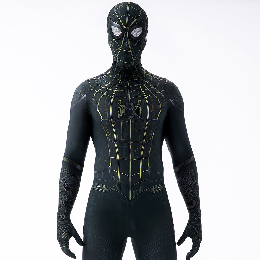 Spider-Man No Way Home 4 Black & Gold Zentai Suit