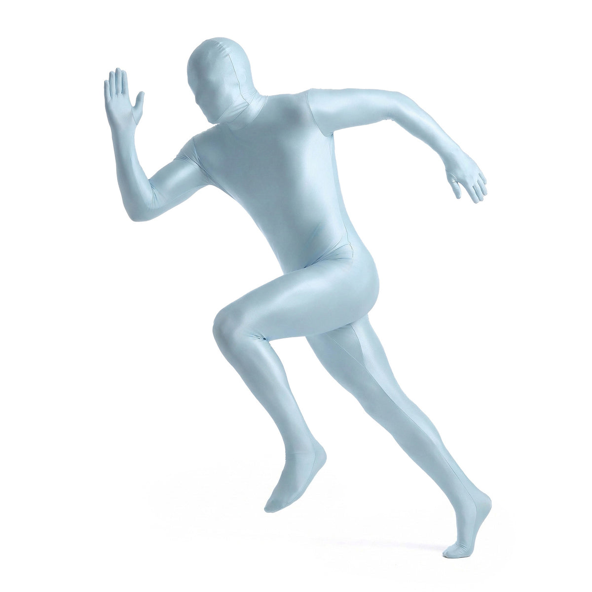 Men’s Glossy Full-Body Zentai Suit for Cosplay
