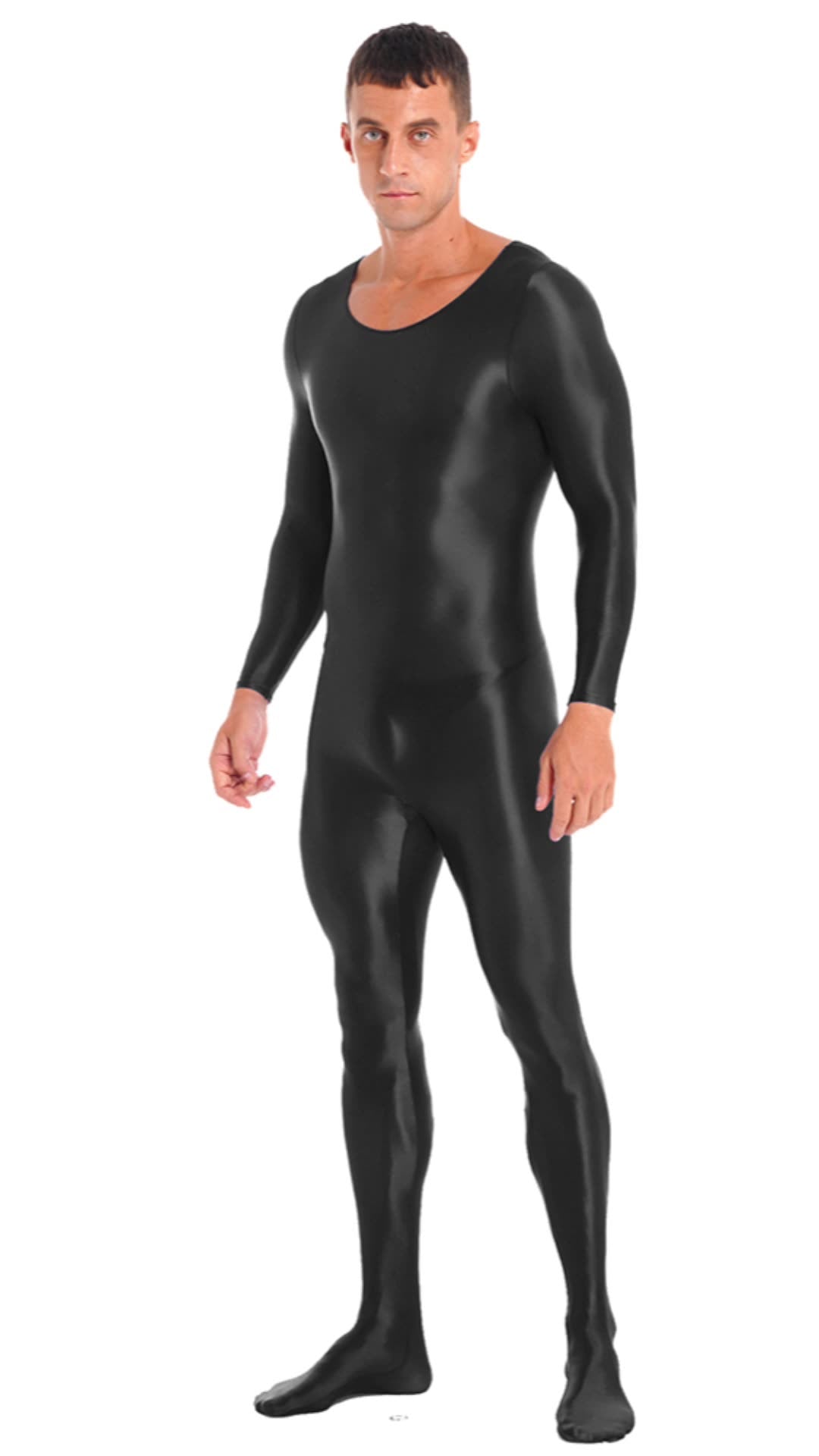 Unisex Shiny Nylon-Spandex Bodysuit – 9 Colors
