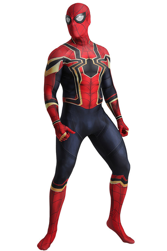 Spider-Man Avengers 3 Zentai Suit with Removable Mask