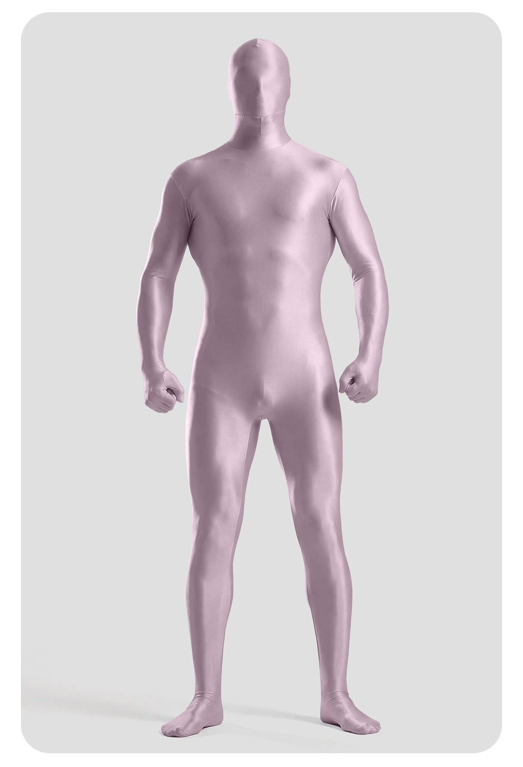 Men’s Glossy Full-Body Zentai Suit for Cosplay
