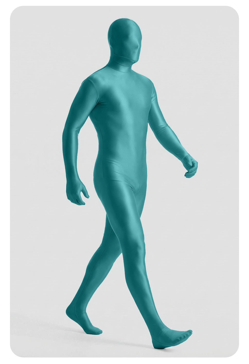 Men’s Glossy Full-Body Zentai Suit for Cosplay