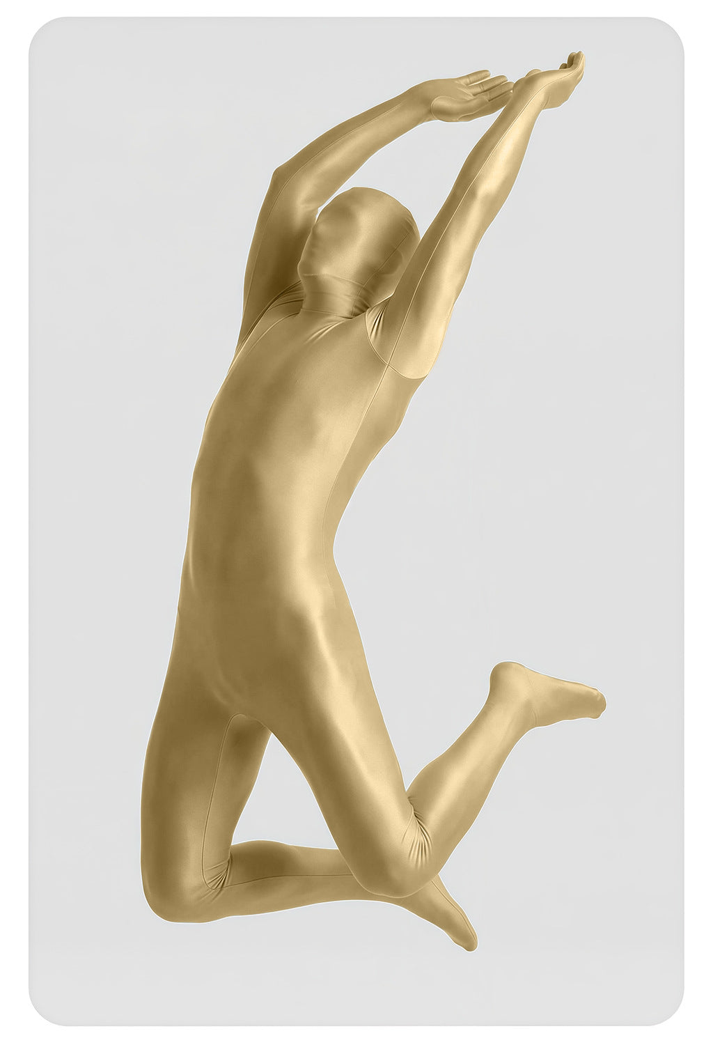Men’s Glossy Full-Body Zentai Suit for Cosplay