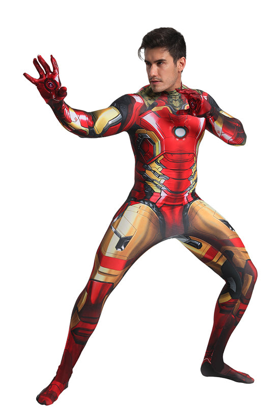 Iron Man Zentai Cosplay Suit with Removable Mask