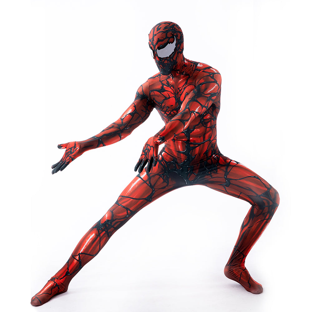 Red Venom Cosplay Bodysuit with Removable Mask