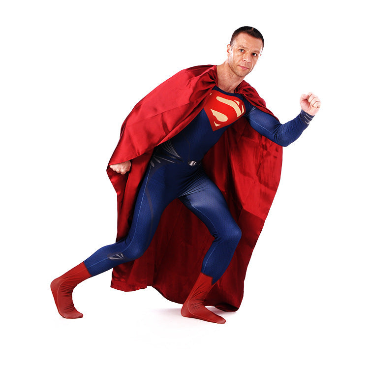 Superman Man of Steel Cosplay Zentai Suit