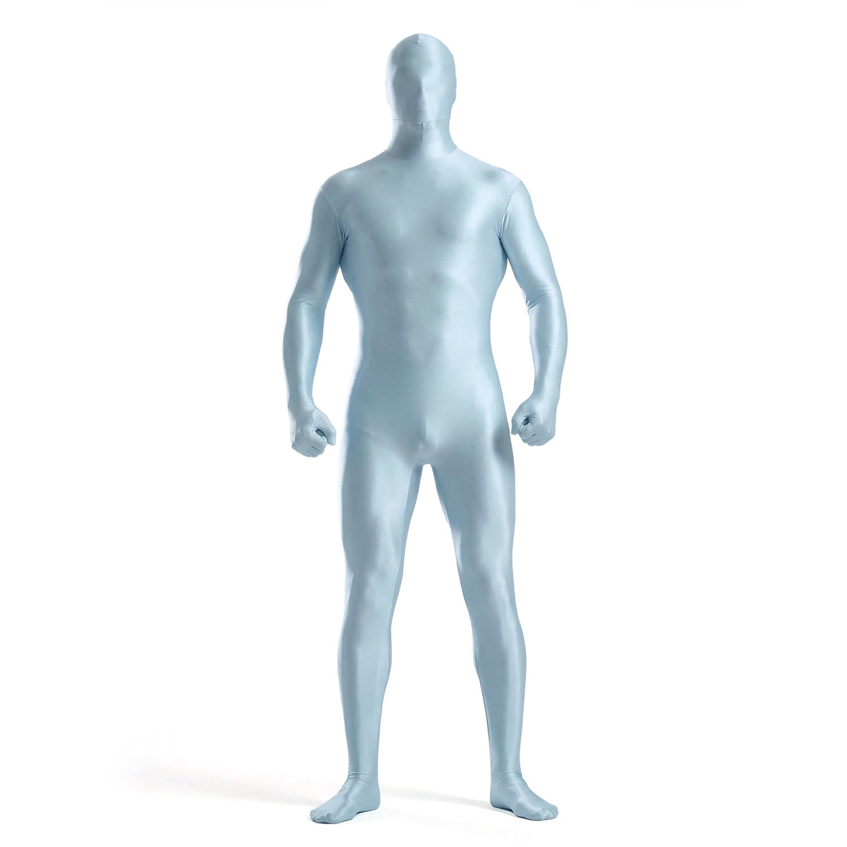 Men’s Glossy Full-Body Zentai Suit for Cosplay