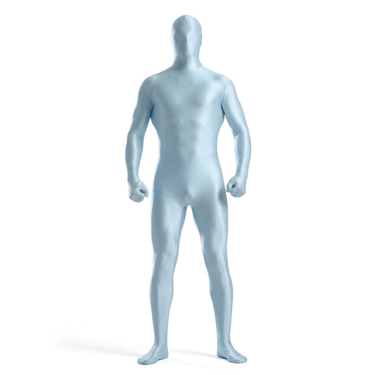 Men’s Glossy Full-Body Zentai Suit for Cosplay