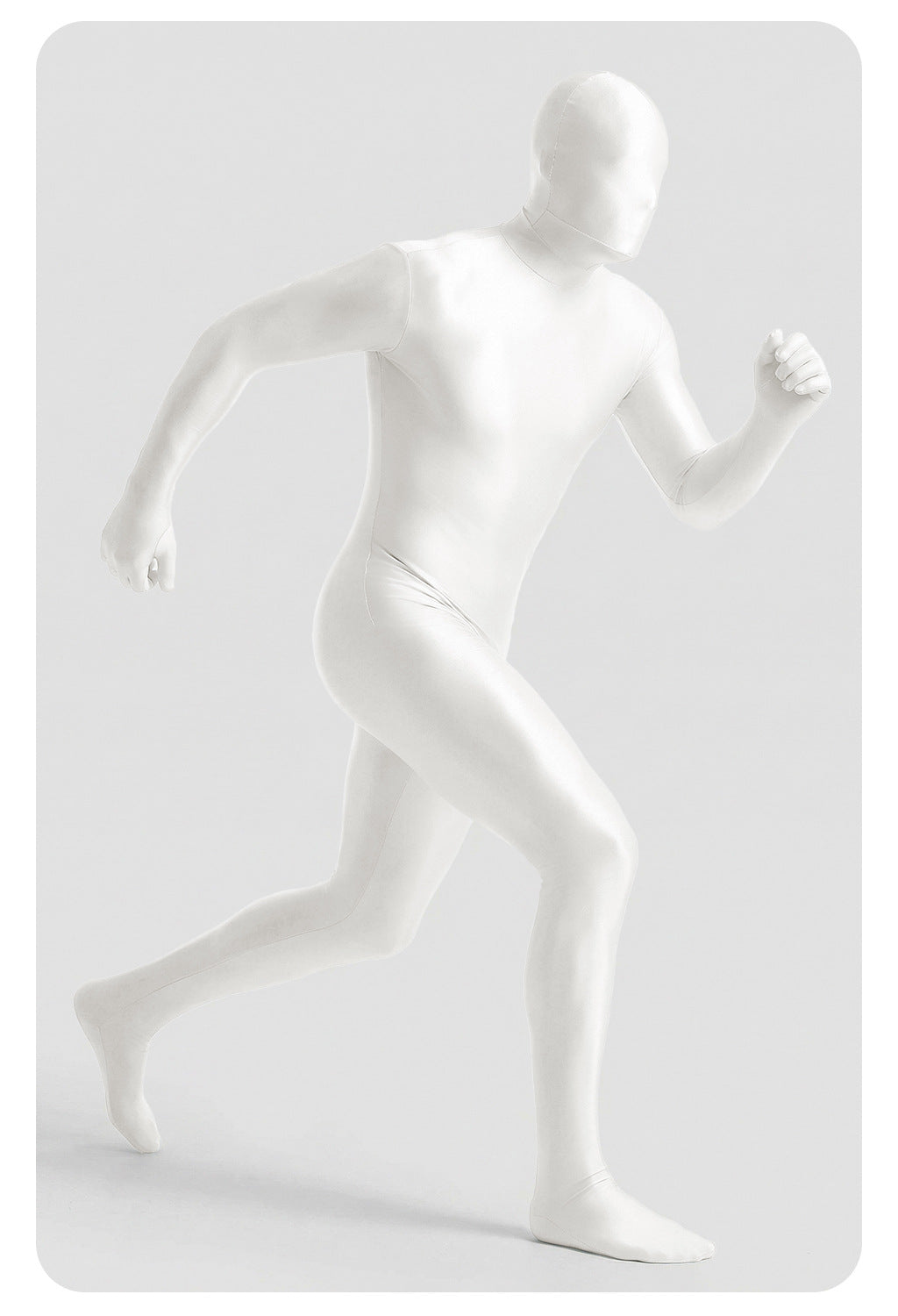 Men’s Glossy Full-Body Zentai Suit for Cosplay