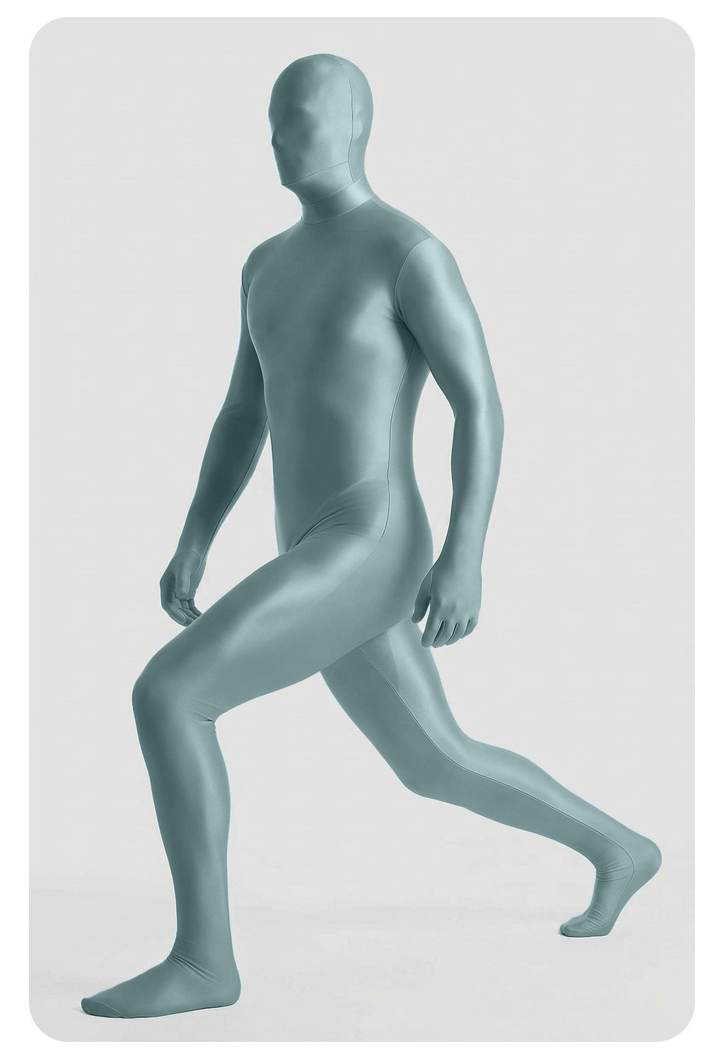 Men’s Glossy Full-Body Zentai Suit for Cosplay