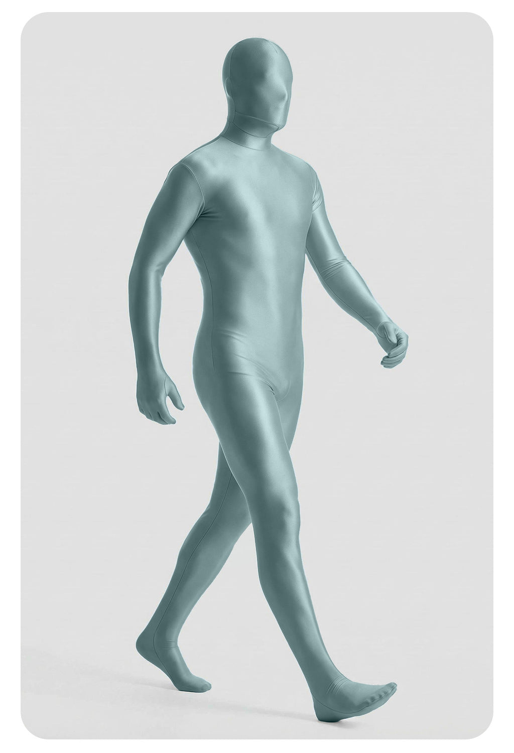Men’s Glossy Full-Body Zentai Suit for Cosplay