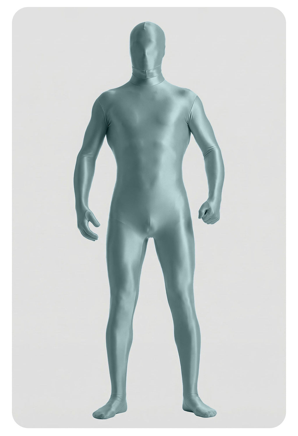 Men’s Glossy Full-Body Zentai Suit for Cosplay