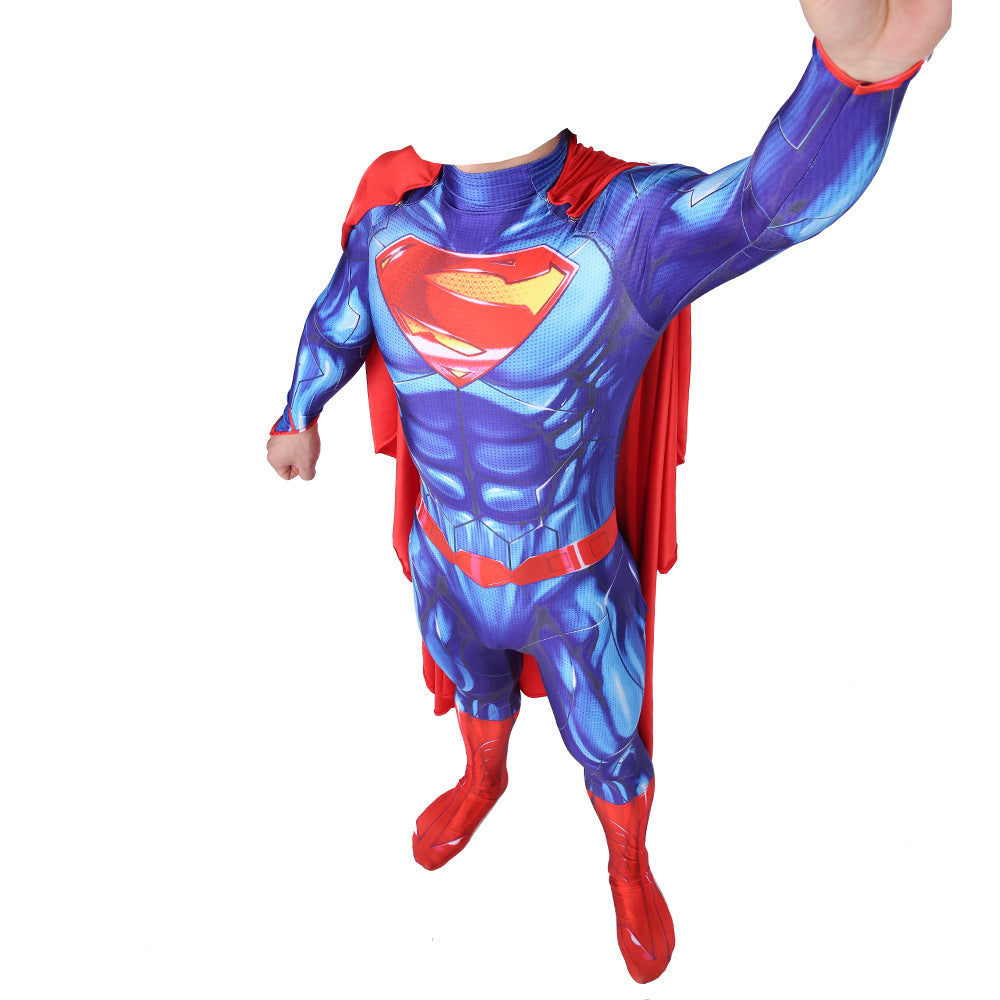 Classic Blue Superman Cosplay Bodysuit