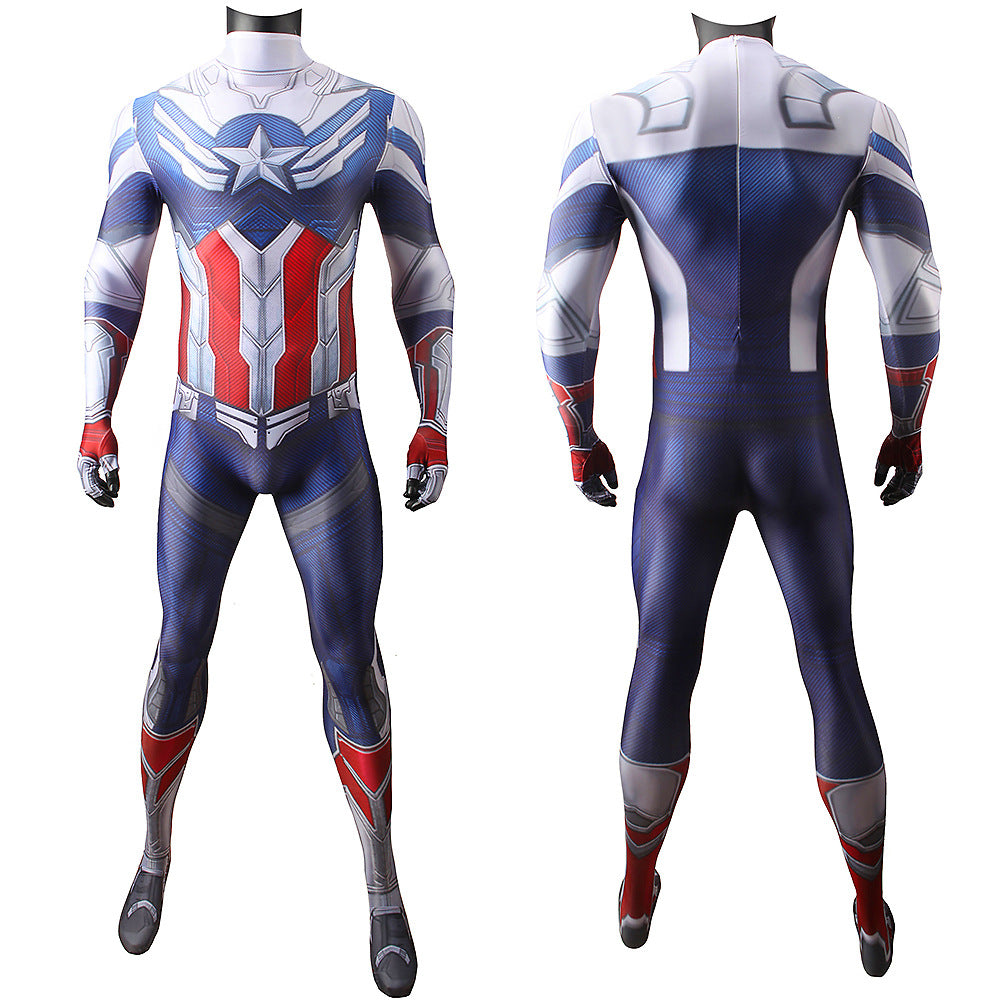 Captain America Winged-Star Cosplay Bodysuit