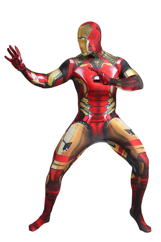 Iron Man Zentai Cosplay Suit with Removable Mask