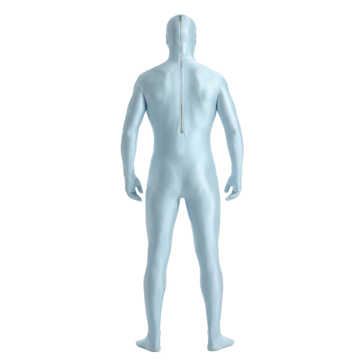 Men’s Glossy Full-Body Zentai Suit for Cosplay