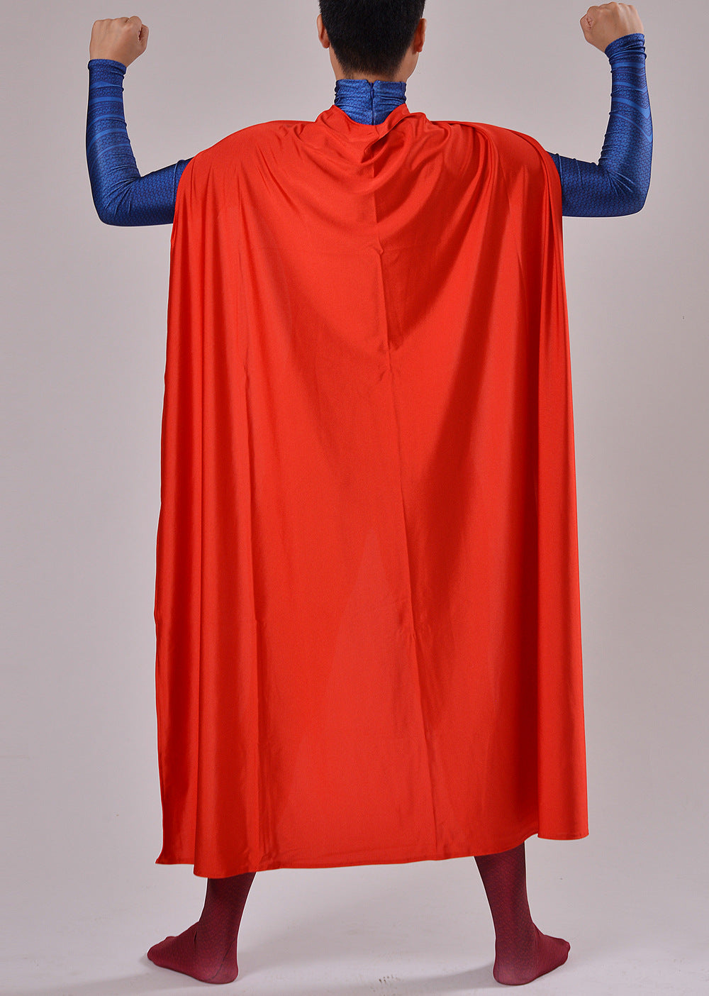Blue Superman Full-Body Zentai Cosplay Suit