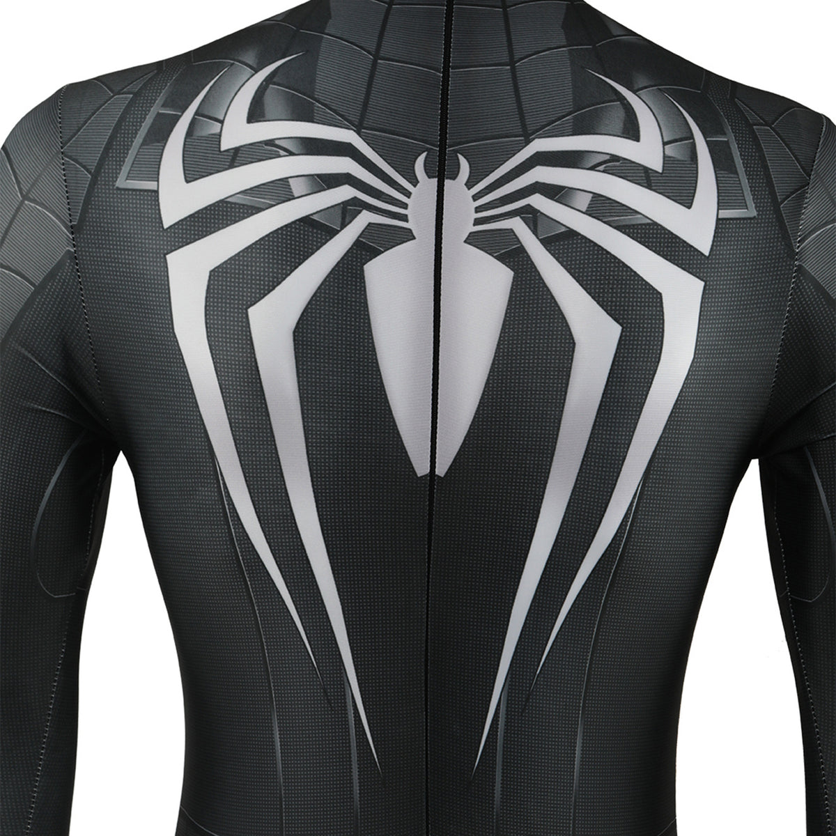 Black Spider-Man White Emblem Zentai Suit