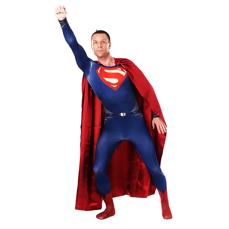 Superman Man of Steel Cosplay Zentai Suit