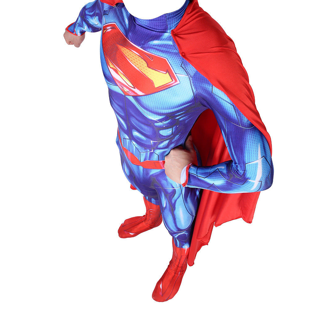 Classic Blue Superman Cosplay Bodysuit