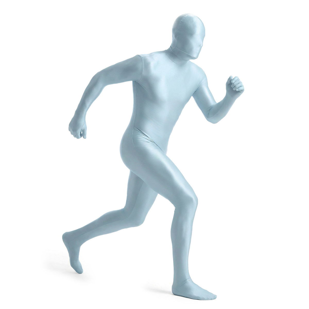 Men’s Glossy Full-Body Zentai Suit for Cosplay