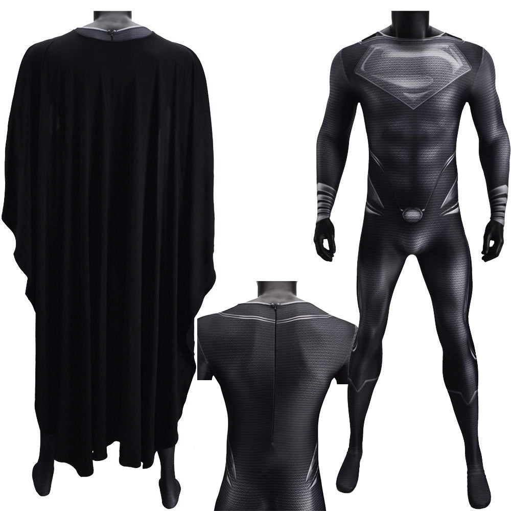Black Man of Steel Sculpted-Look Cosplay Bodysuit
