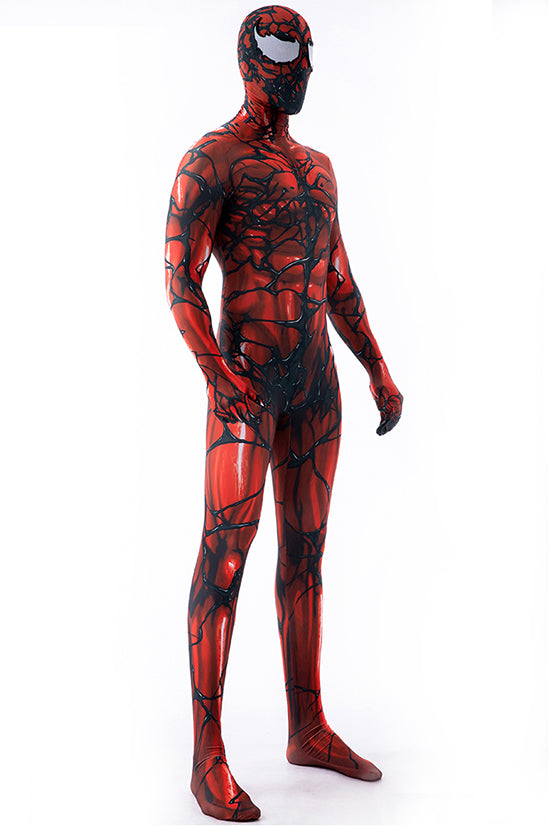 Red Venom Cosplay Bodysuit with Removable Mask
