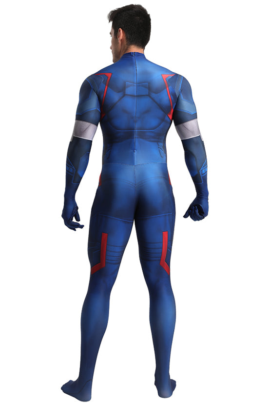 Classic Captain America Cosplay Bodysuit