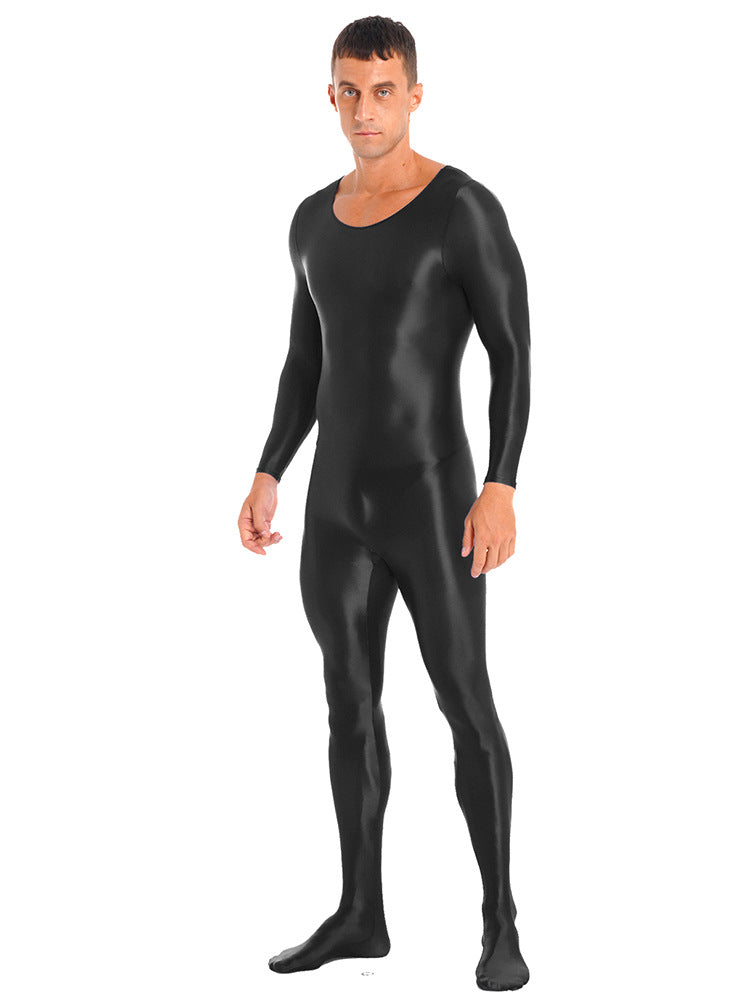 Unisex Shiny Nylon-Spandex Bodysuit – 9 Colors