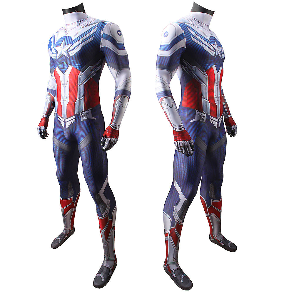 Captain America Winged-Star Cosplay Bodysuit