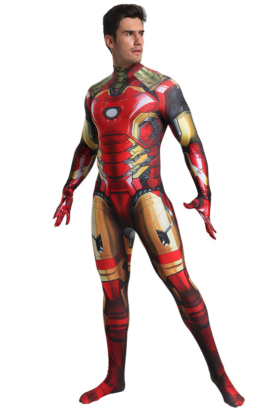 Iron Man Zentai Cosplay Suit with Removable Mask