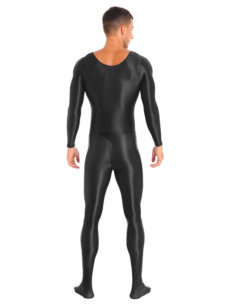 Unisex Shiny Nylon-Spandex Bodysuit – 9 Colors