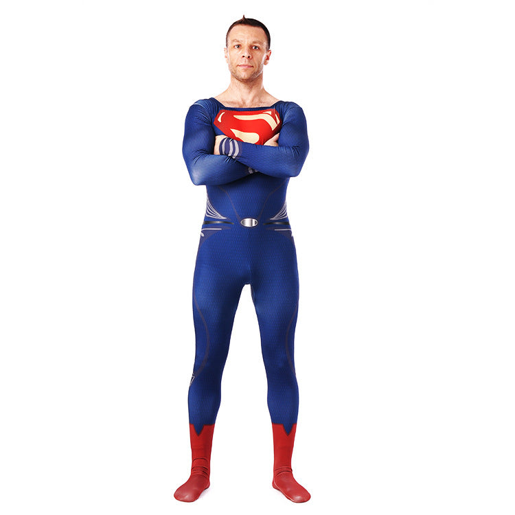 Superman Man of Steel Cosplay Zentai Suit