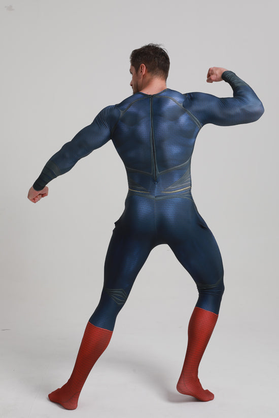 Classic Superman Blue Cosplay Bodysuit