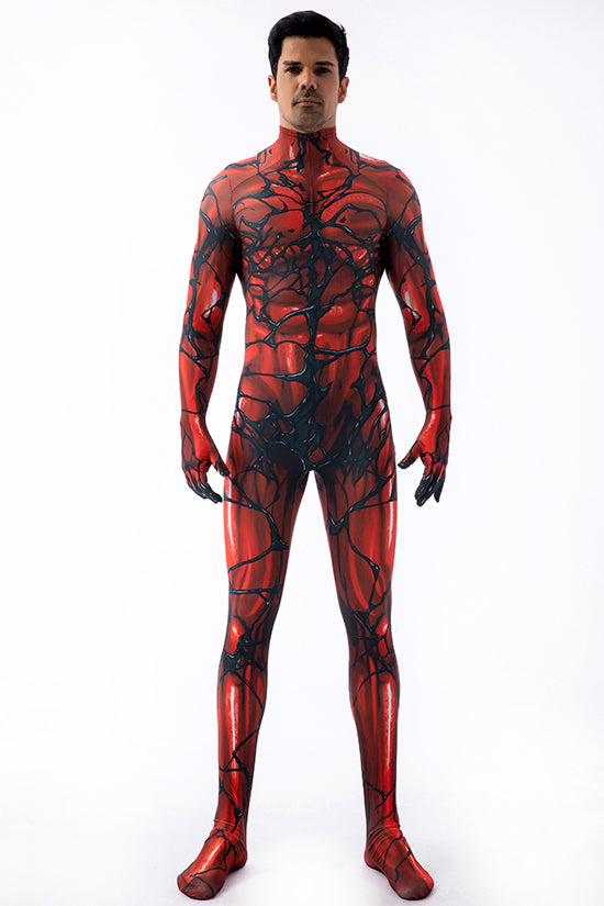 Red Venom Cosplay Bodysuit with Removable Mask