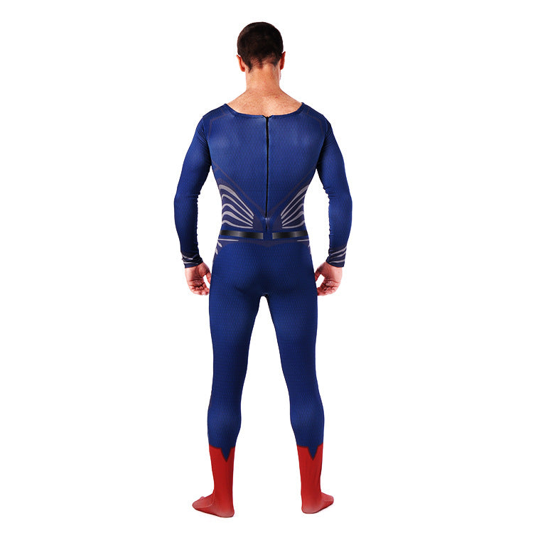Superman Man of Steel Cosplay Zentai Suit