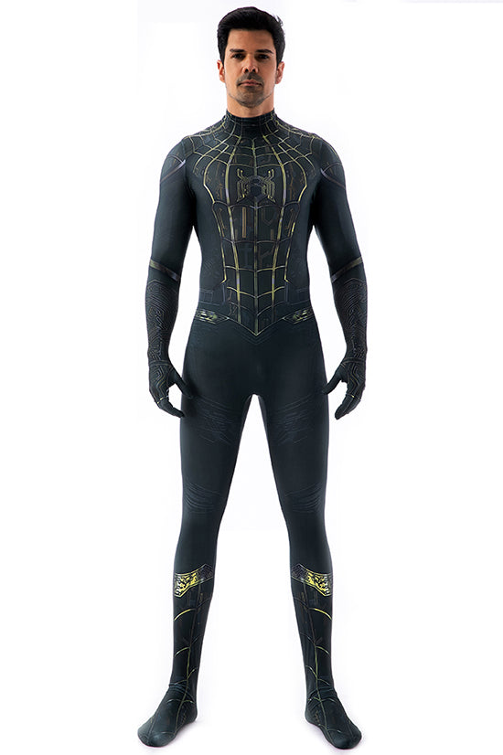 Spider-Man No Way Home 4 Black & Gold Zentai Suit