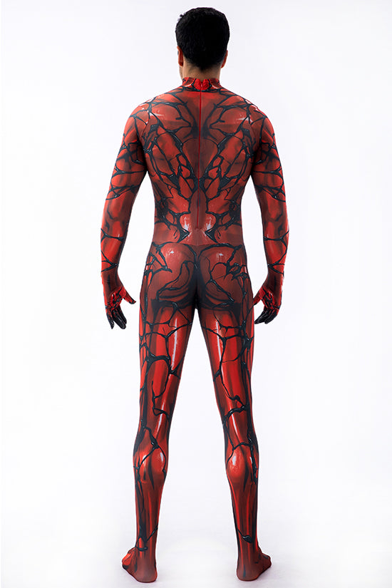 Red Venom Cosplay Bodysuit with Removable Mask