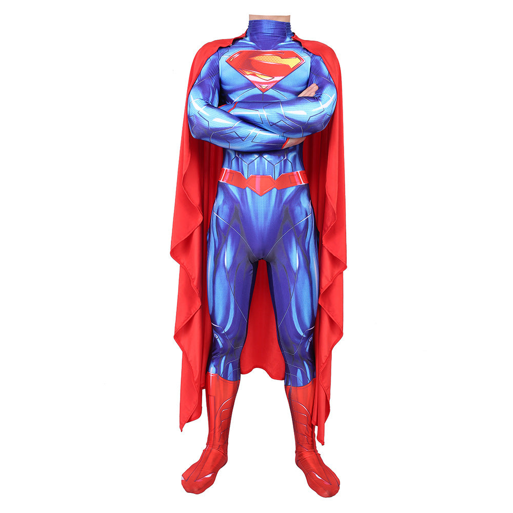 Classic Blue Superman Cosplay Bodysuit
