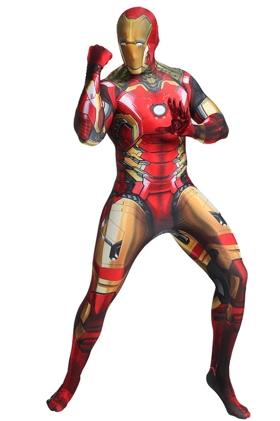 Iron Man Zentai Cosplay Suit with Removable Mask