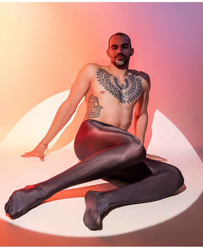 Men's Sheer Stretch Nylon Tights