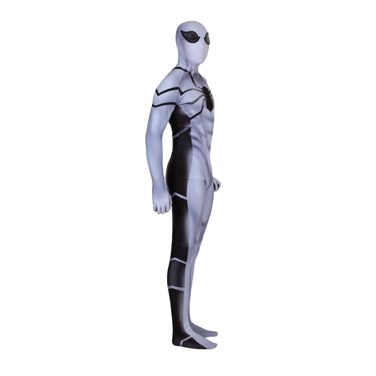 White Spider-Man Cosplay Zentai Suit – Full-Body Costume