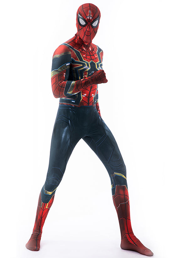 Spider-Man Iron Spider Zentai Cosplay Suit